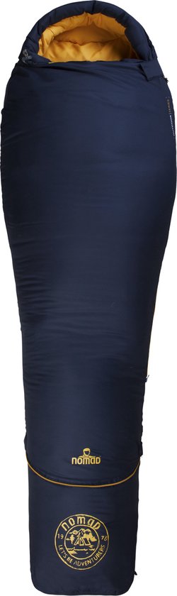 NOMAD® Inca Junior Mummy Slaapzak | Blauw | Lengte verstelbaar | Mummie Slaapzak Kinderen | 150-180 x 68 cm | Incl Hoes van NOMAD