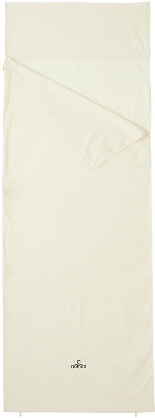 NOMAD® Lakenzak Dekenmodel | Geïntegreerde kussensloop | 220 x 80 cm | Biologisch katoen Zomer / Reis slaapzak | Reislaken | Compact & Lichtgewicht van Merkloos