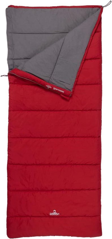 NOMAD® Levanto Slaapzak | Rood | Lichtgewicht & Hoogwaardig | Slaapzak | incl. Hoes | Zachte Katoenen Voering | Gevoerde Tochtstrip