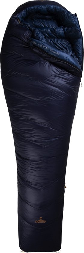 NOMAD® Orion 1200 Slaapzak | Linkssluitend | Blauw | Aansluitende capuchon | Gevoerde nekkraag van NOMAD