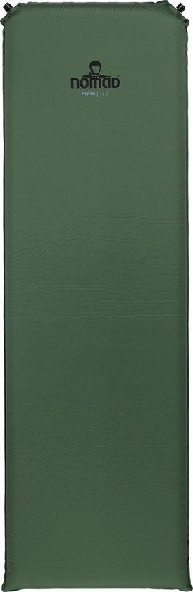 NOMAD® Perth 10.0 | Slaapmat Zelfopblazend | 198 x 63 | 10 cm dikte | Groen | Comfortabel Kamperen | Incl Hoes van NOMAD