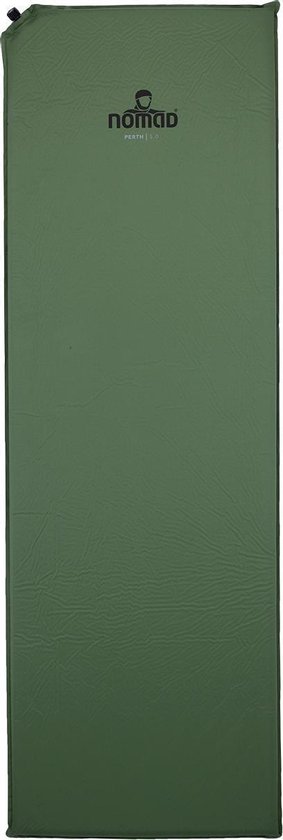 NOMAD® Perth 5.0 Slaapmat Zelfopblazend | 198 x 63 | 5 cm dikte | Groen | Comfortabel Kamperen | Incl Hoes van Merkloos