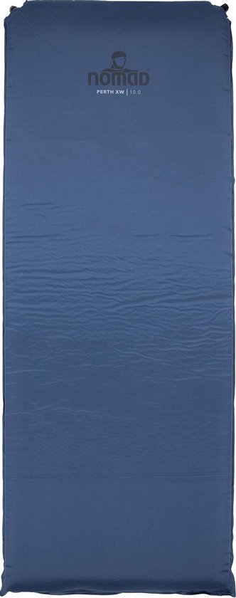 NOMAD® Perth XW 10.0 | Slaapmat Zelfopblazend | 198 x 76 | 10 cm dikte | Donkerblauw | Comfortbal kamperen | Extra Breed | Incl Hoes van NOMAD