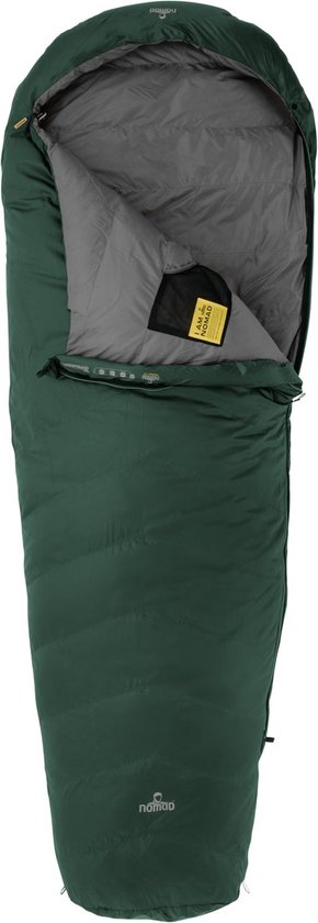 NOMAD® Taurus 500 Slaapzak | 210x80cm Groen | Lichtgewicht & Kwalitatief | Slaapzak | Incl Hoes van Merkloos