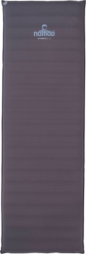 NOMAD® Ultimate 6.5 Slaapmat | 198x63 | Dikte 6,5 cm | Grijs | Lichtgewicht 1 Persoons Luchtbed | Lichaam vormend materiaal | Incl Hoes van NOMAD