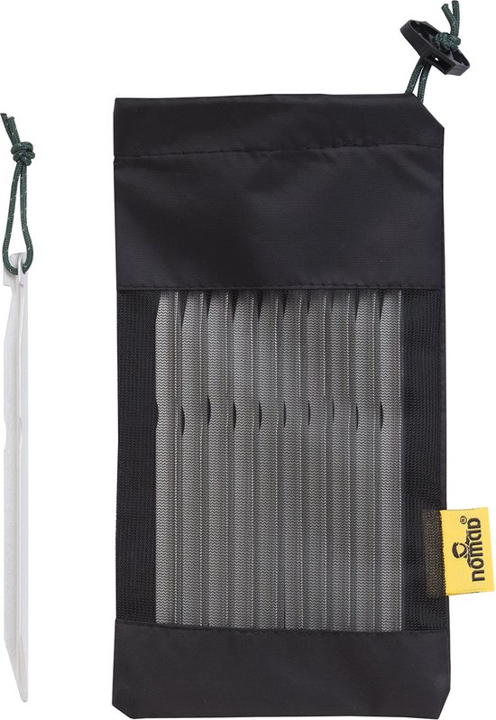 NOMAD® Ultra-sterke Tentharingen 10 stuks | DAC Aluminium | V-shape Tent Haringen | 16 cm Grondpennnen Metaal | Middel- en Harde ondergrond