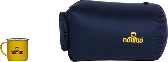 NOMAD® Waterdichte Pakzak | Blauw | Slaapzak Hoes / Reistas | Ontluchtingsventiel | 57 x 24 cm van NOMAD