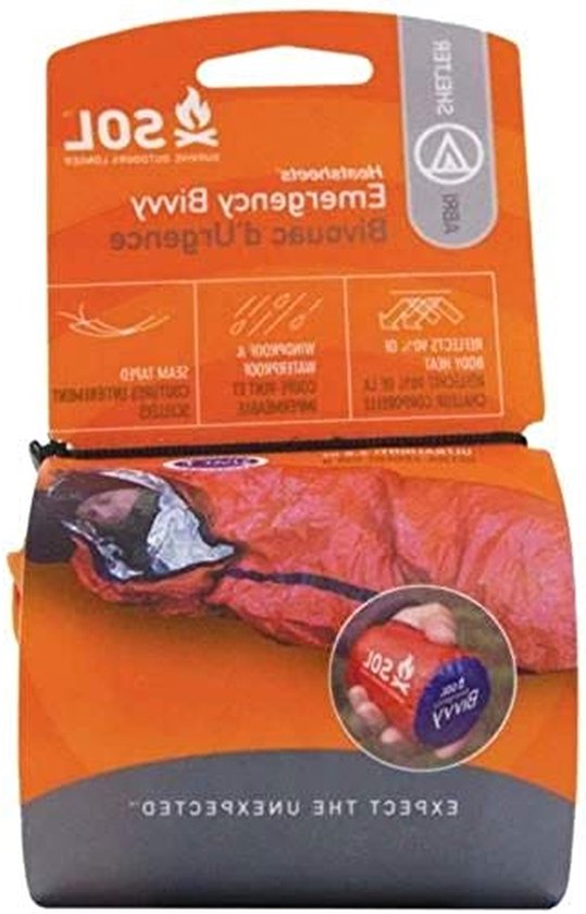 Nood Bivakzak - Schuilzak - Outdoor Overleven - Warmte Reflecterend - 213 cm - Oranje