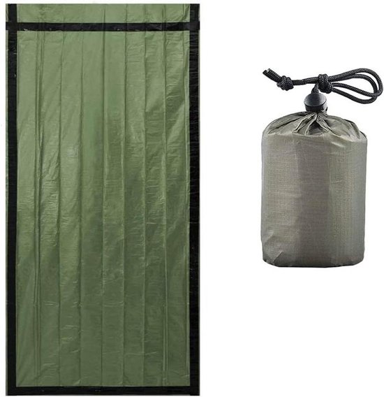 Nood Bivakzak - Survival Slaapzak - Outdoor Activiteiten - Warmte Opslag - 210 x 90 cm - Oranje