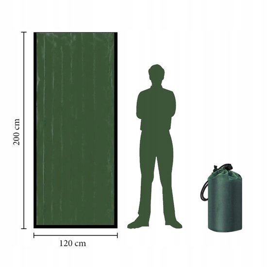 Nood Bivvy Slaapzak - Thermisch & Waterdicht voor Survival