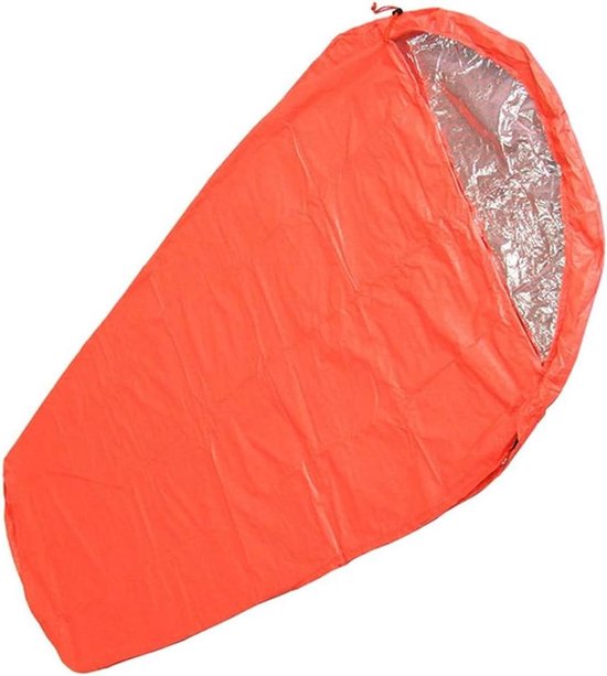 Nood Shelter Bag - Bivvy Bag - Outdoor Avontuur - Warmte Reflecterend - 210 x 83 cm - Zilver