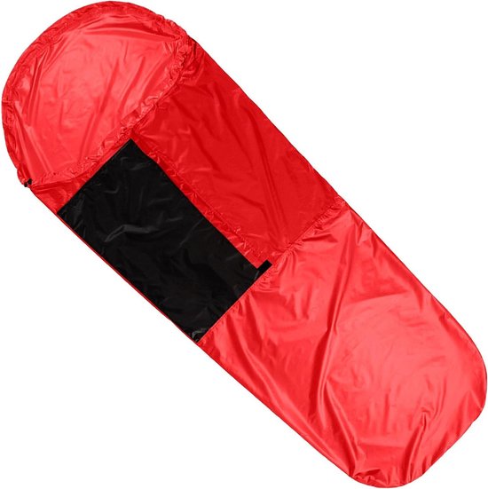 Nood Slaapzak Cover - Survival Slaapzak Bivakzak - Buiten Overleven - Thermisch Reflecterende Coating - 220 x 85 cm - Rood
