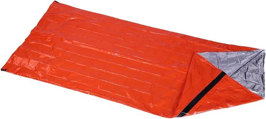 Nood Slaapzak - Kampeerzak Overlevingszak - Buiten Avontuur - Warmte Reflecterend - 2 Persoons - Oranje