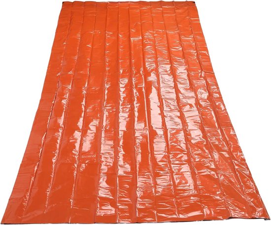 Nood Slaapzak - Levensreddende Decken - Outdoor Avonturen - Hoge Zichtbaarheid Oranje - 132 g - Oranje