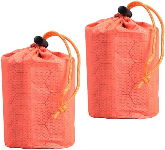 Nood Slaapzak - Overlevingszak Bivakzak - Buiten Kamperen - Winddicht Warmtebehoud - Compact Opvouwbaar - Willekeurige Kleur
