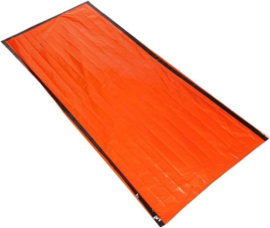 Nood Slaapzak - Survival Bag - Outdoor Noodsituaties - Warmtebehoud 80% - 210x90cm - Oranje