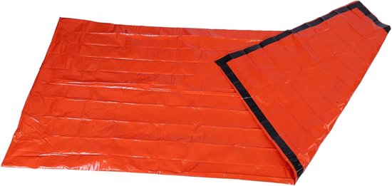 Nood Slaapzak - Survival Bivakzak - Buiten Overleven - Thermisch Waterdicht - 210 x 90 cm - Oranje