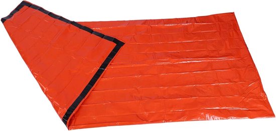 Nood Slaapzak - Survival Bivakzak - Buiten Overleven - Warmte Reflecterend - 210 x 90 cm - Oranje