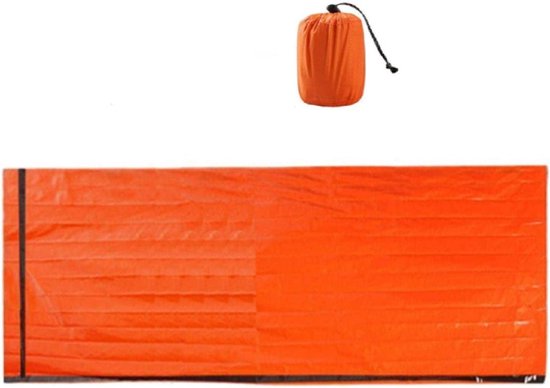 Nood Slaapzak - Survival Bivvy - Outdoor Noodsituatie - Waterdicht Lichtgewicht - 3 Stuks - Oranje