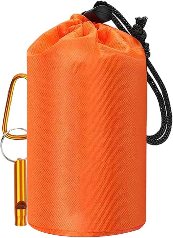 Nood Slaapzak - Survival Slaapzak - Kamperen en Wandelen - Draagbaar en Compact - 210 x 90 cm - Oranje