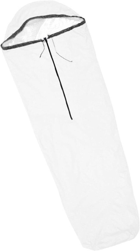 Nood Slaapzak - Survivalzak Outdoor - Kamperen en Noodsituaties - Warmtereflecterende Isolatie - Einheitsgröße - Wit