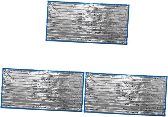Nood Slaapzak - Thermale deken - Outdoor avontuur - Compact opvouwbaar - 213 x 91 cm - Zilver