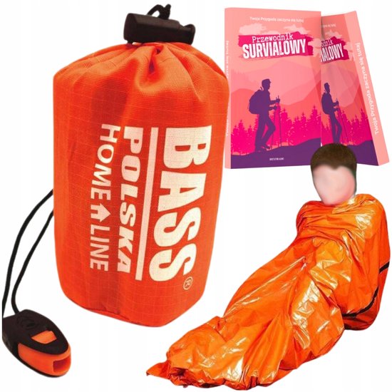Nood Slaapzak XXL Oranje Waterdicht & Winddicht - Lichtgewicht & Compact
