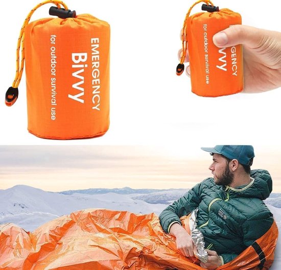 Nooddeken en Bivakzak voor Survival, Kamperen en Buitenactiviteiten