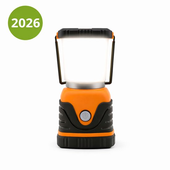 Noodlamp – Draagbare LED Noodverlichting bij Stroomuitval – Noodlamp voor Oorlog – 1000 Lumen – Kampeerlamp & Tentlamp voor Thuis en Outdoor – Oranje