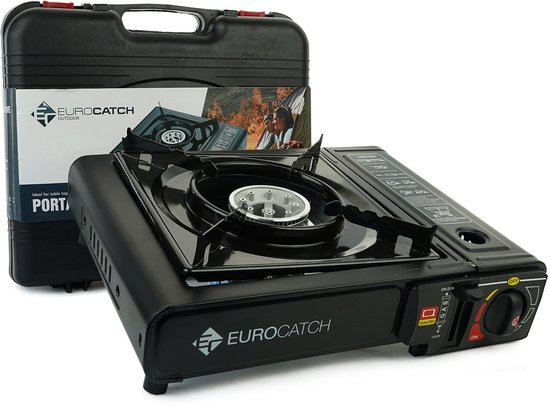 Noodpakket Gastoestel + Opbergkoffer Gasstel Gasbrander Gas Koken Camping Kooktoestel Portable Stove van Bo-Camp