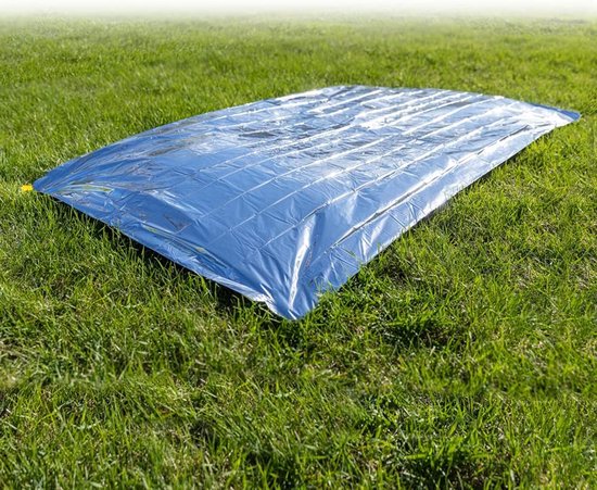 Noodsituatie Slaapzak - Thermische Omhulling - Buiten Overleven - Reflecterend Materiaal - Compact Formaat - Zilver