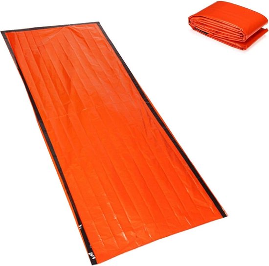 Noodslaapzak 2 personen - Survival Slaapzak Nooddeken - Kamperen en Outdoor - Waterdicht en Winddicht - 200 x 90 cm