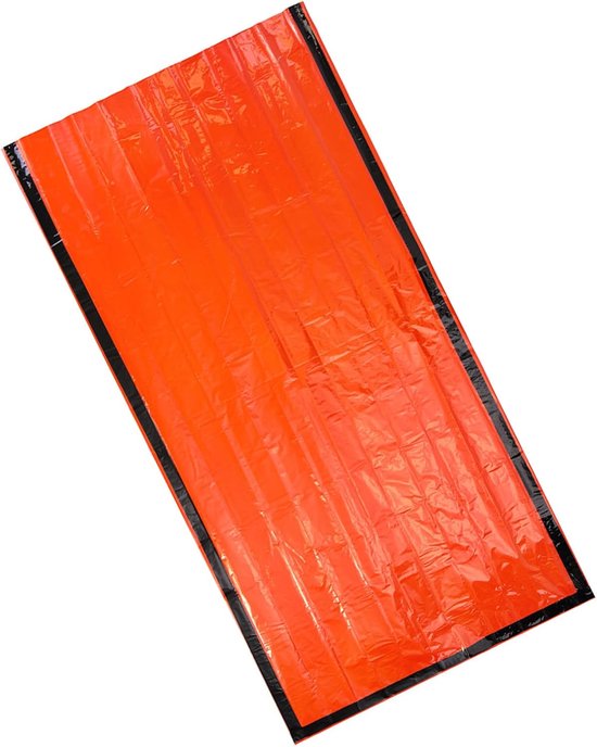 Noodslaapzak - Bivakzak Overlevingstas - Koud Weer Bescherming - 90% Warmte Reflectie - 210 x 105 cm - Oranje