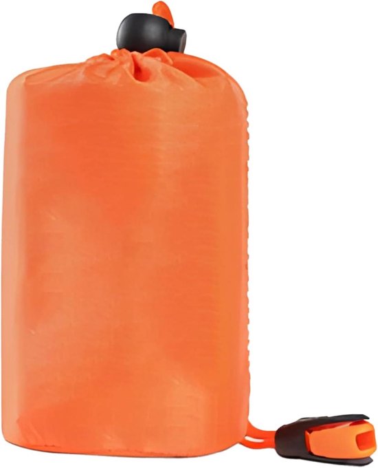 Noodslaapzak - Bivy Sack Survival Slaapzak - Outdoor Noodsituaties - Waterdicht PE Aluminium - 215 x 90 cm - Oranje