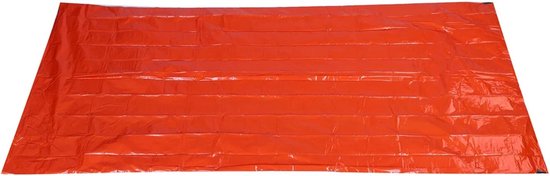 Noodslaapzak Herbruikbaar - PE Materiaal - Buitenavonturen - Reflecteert Warmte - 210 x 90 cm - Oranje