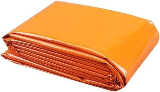 Noodslaapzak - Nooddeken Thermisch - Outdoor Noodsituaties - Hoge Zichtbaarheid Oranje - 210 x 130 cm - Oranje