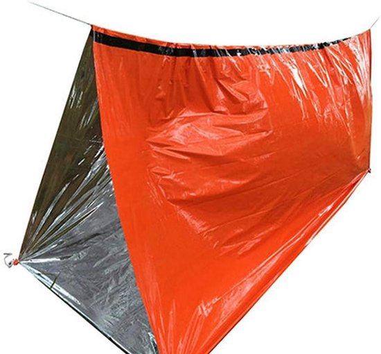 Noodzakken - Bivakzakken - Outdoor survival - Thermisch isolerend - 4 stuks 200 cm - Oranje