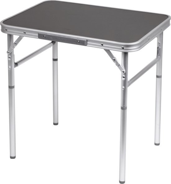 NordFalk campingtafel inklapbaar 60x45 cm - Kampeertafel | Inklapbare tafel lichtgewicht - Zwart van Merkloos