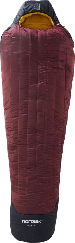 Nordisk Oscar -10ºc Slaapzak Rood Regular / Left Zipper van Nordisk