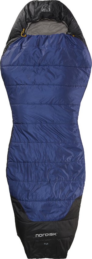 Nordisk Puk +10° Curve Slaapzak XL, blauw/zwart van Nordisk