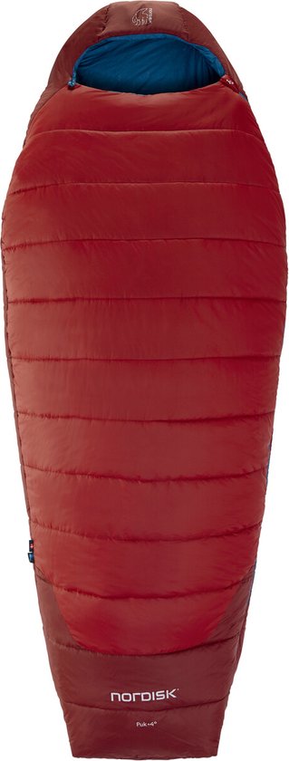Nordisk Puk +4 Egg Slaapzak M, rood/blauw van Nordisk