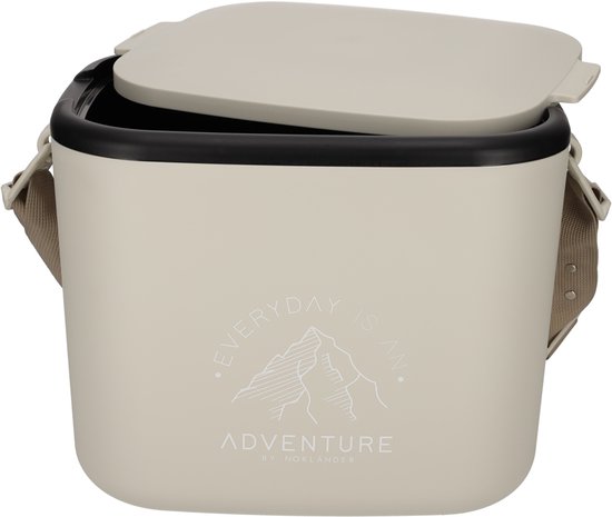 NORLÄNDER Adventure Koelbox Taupe 14L – Compacte Draagbare Isolatie Koelbox voor Picknick, Werk en Outdoor van Merkloos