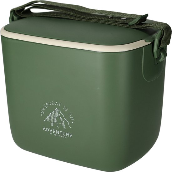 Norlander Koelbox Adventure - 5 Liter - Met draagriem - Polypropyleen - Groen van Norlander