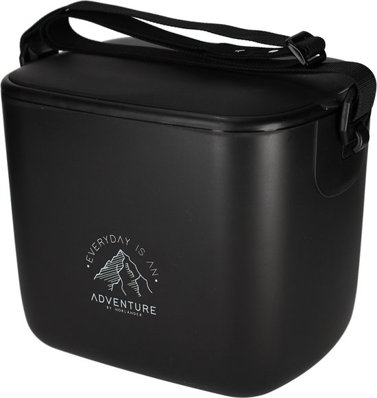 Norlander Koelbox Adventure - 5 Liter - Met draagriem - Polypropyleen - Zwart van Norlander