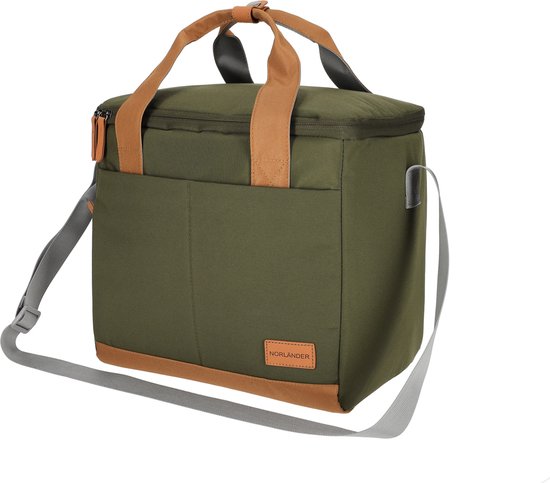 Nörlander Koeltas Austin 20L - Retro look - 33 x 22 x 28 cm - Groen van Norlander