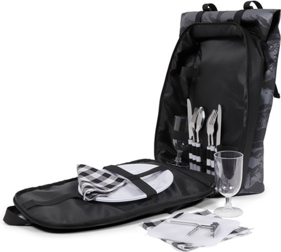Norländer Picknick Rugtas - Koeltas - Inclusief Bestek - Metallic van Norlander