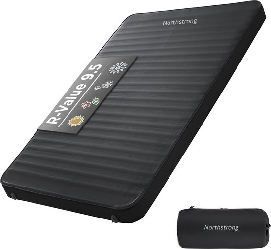 Northstrong | 2 persoons | automatisch opblaasbare super comfortabele matras | extra lang, breed en dik | 200 x 132 x 10 van Northstrong