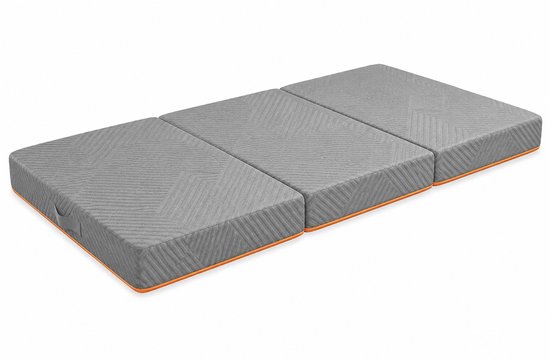 Novari Opvouwbaar schuimmatras - Slaapmat - Matras - Vouwmatras - Slaapmatras - 120x195x10 cm - Dubbele schuimlaag - Antislip van Merkloos