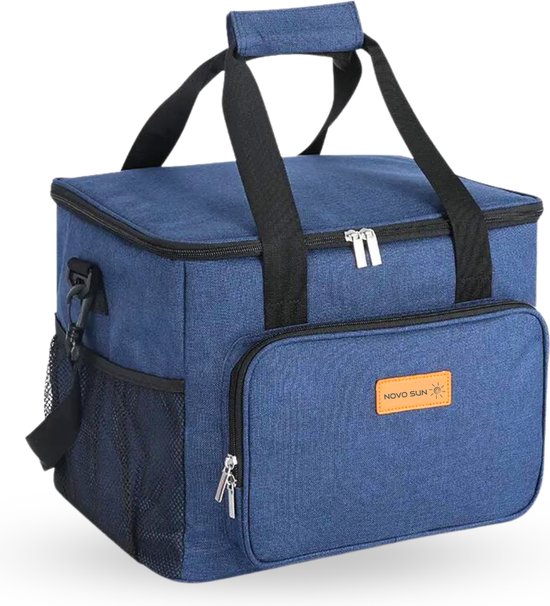 NOVOsun® Koeltas - Geïsoleerde Picknicktas - Verstelbare Schouderband - 4 laags - 15 Liter van NOVOsun