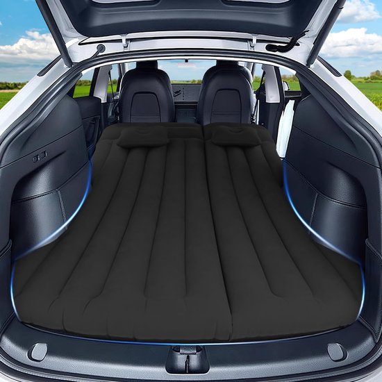 NTH products- Auto-luchtmatras Draagbaar - Opblaasmatras - Opvouwbaar Luchtbed - Campingmatras voor 2 Personen - Comfortabel Bed voor SUV's - Veiligheidswaarschuwing bij Gebruik